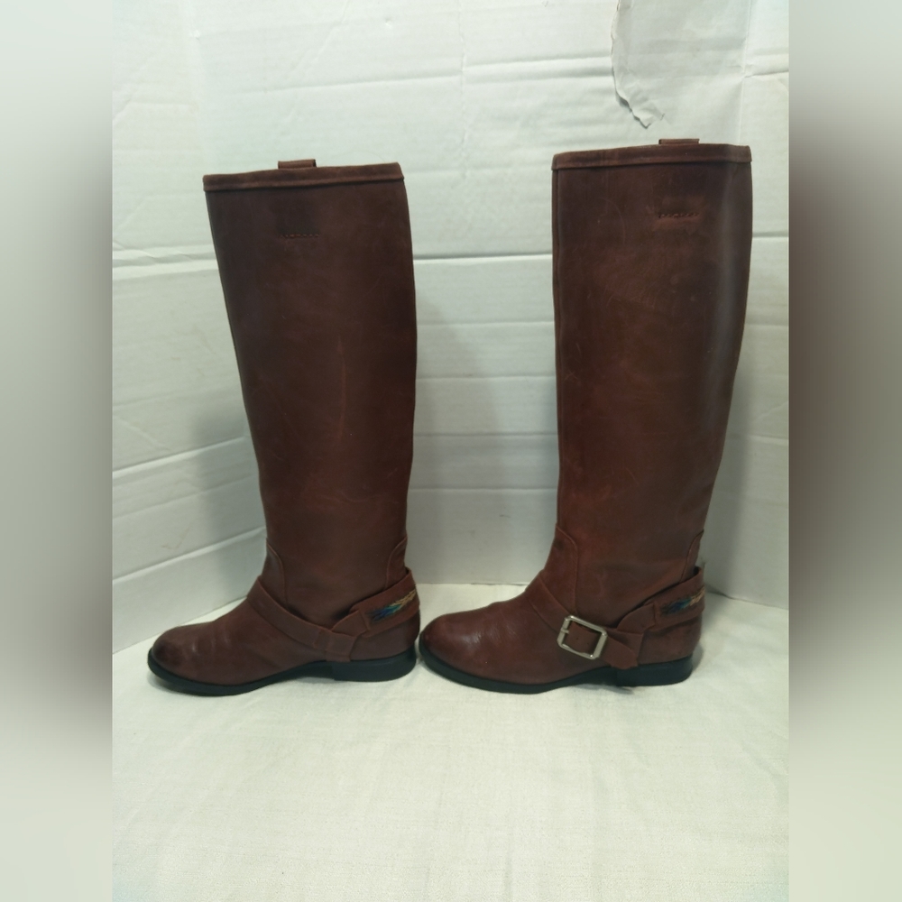 Lucky Brand Brown Over-the-Knee Leather Boots